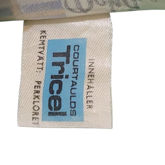 Deha Of Sweden Vtg 70s Green Ruffle Collar Blouse SZ 38 Bow Tie Button Front - Picture 5 of 16